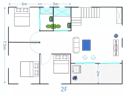 M-170鋼構屋房屋平面圖